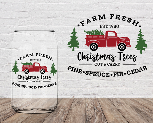 Farm Fresh Christmas Tree 4" UV DTF