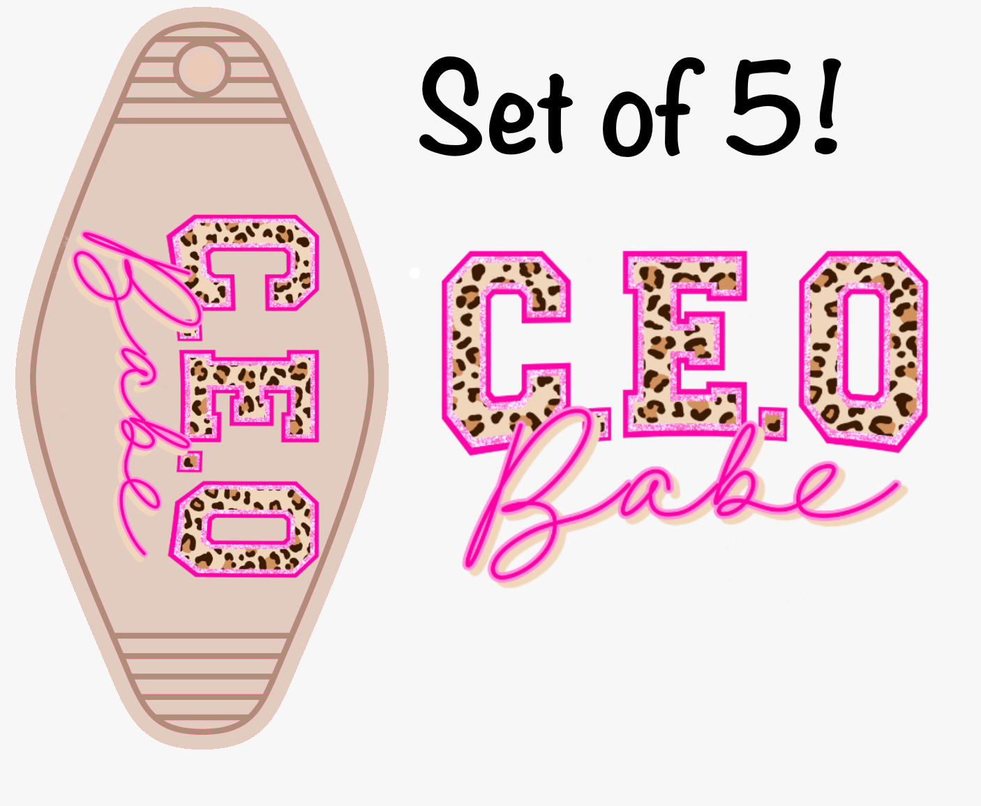 CEO Babe UV (MOTEL KEYCHAIN)