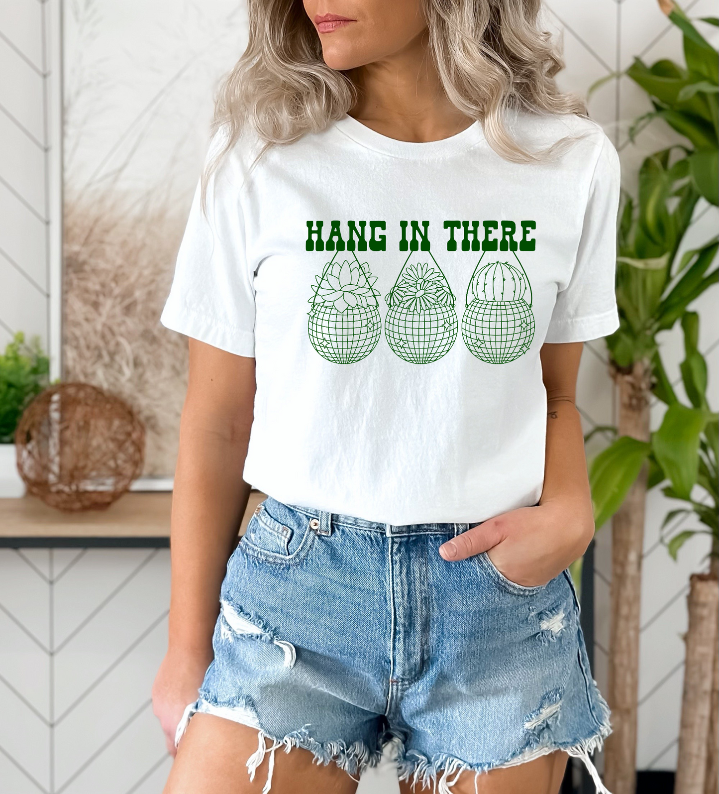 Hang In There (GREEN) SCREEN PRINT