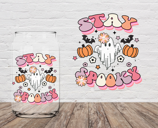 Stay Spooky Pastel Ghost 4" UV DTF