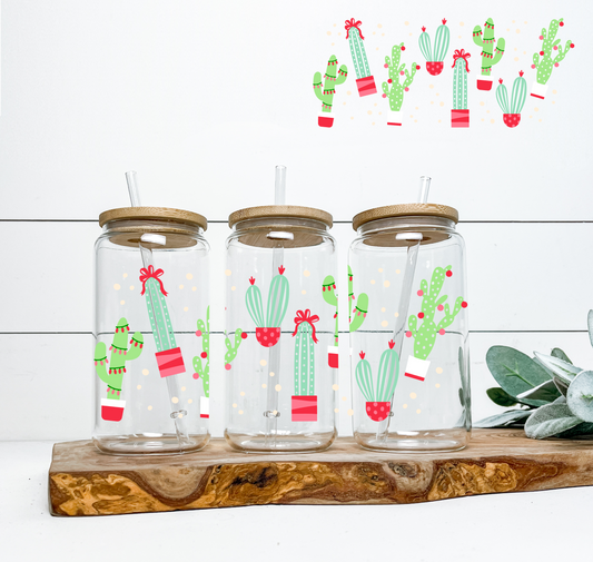 Festive Plants 16oz UV DTF