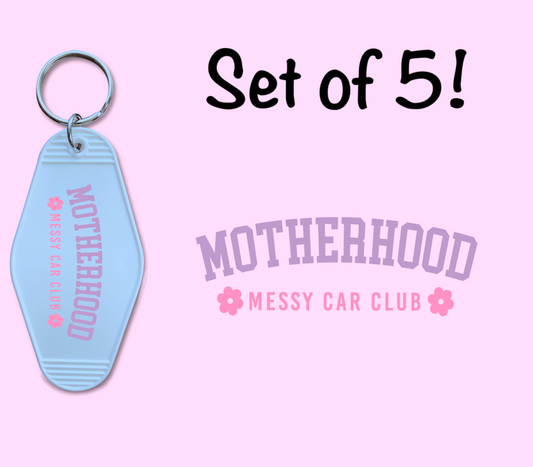 Motherhood Messy Car Club UV (MOTEL KEYCHAIN)
