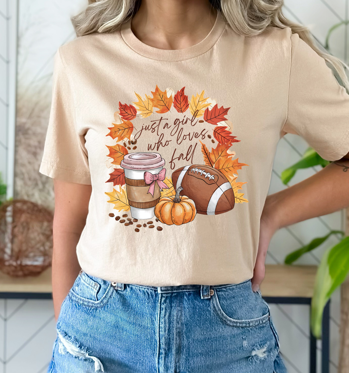 Just a Girl Who Loves Fall DTF Transfer