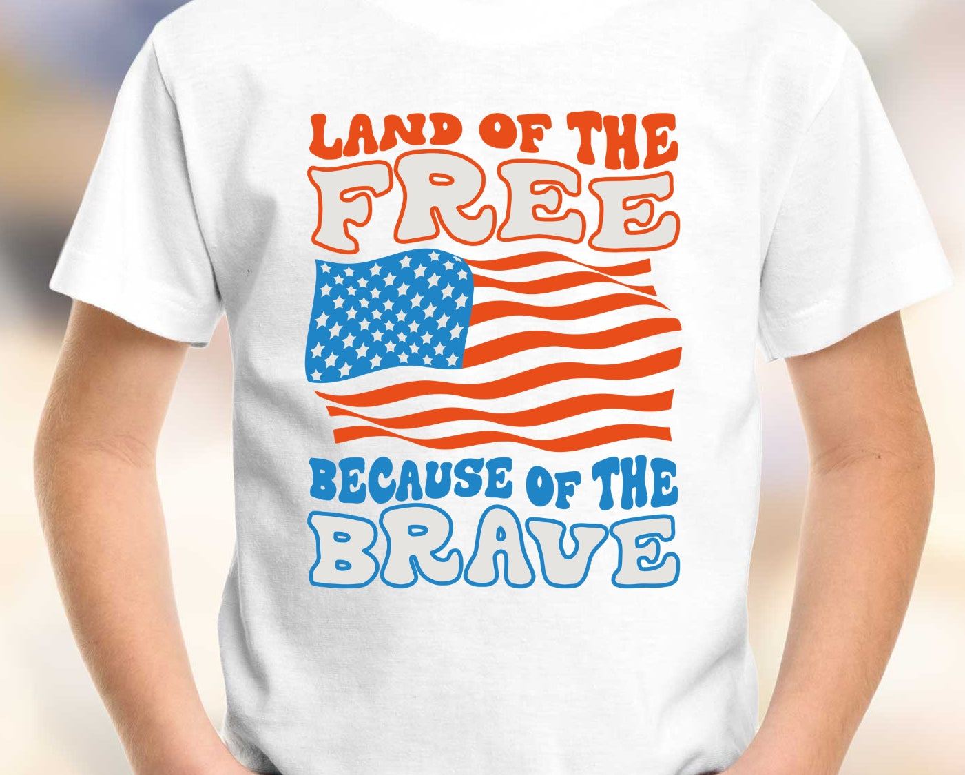 YOUTH Land of the Free because of the Brave DTF