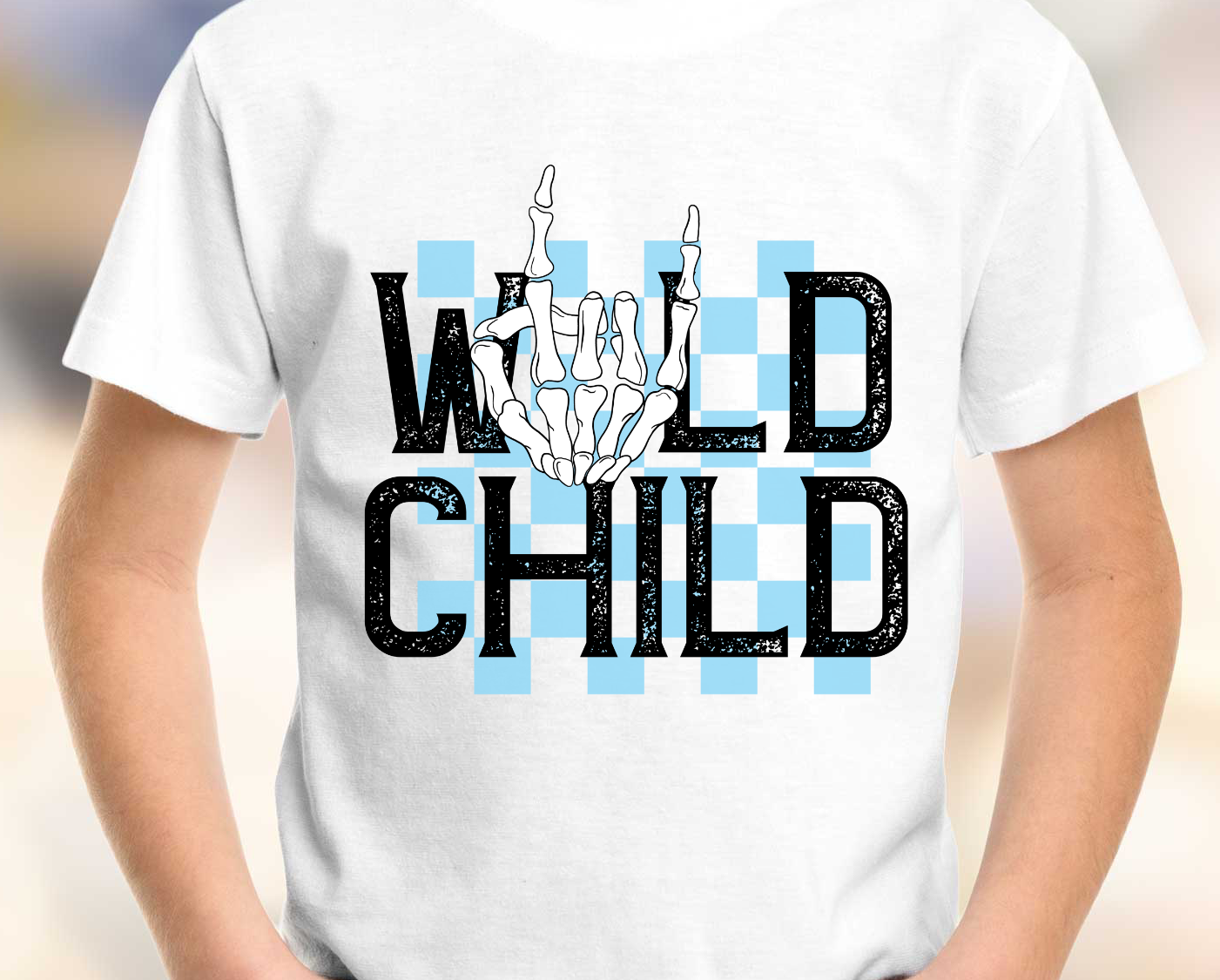 YOUTH Blue Wild Child DTF