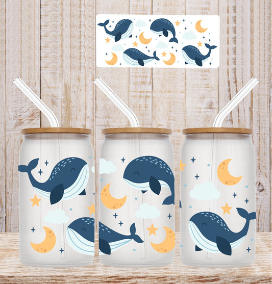 Whales LAST CHANCE 16oz UV DTF