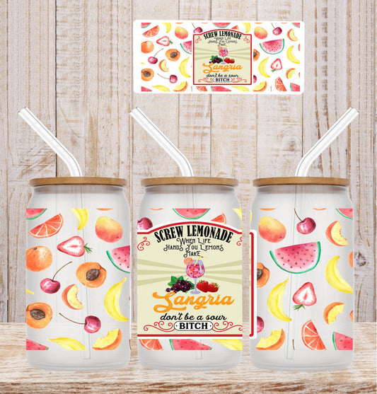 Sangria LAST CHANCE 16oz UV DTF
