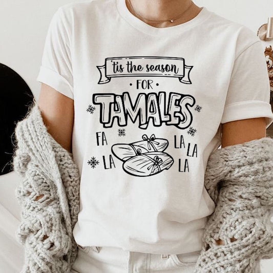 Tis the Season for Tamales Screen Print Transfer