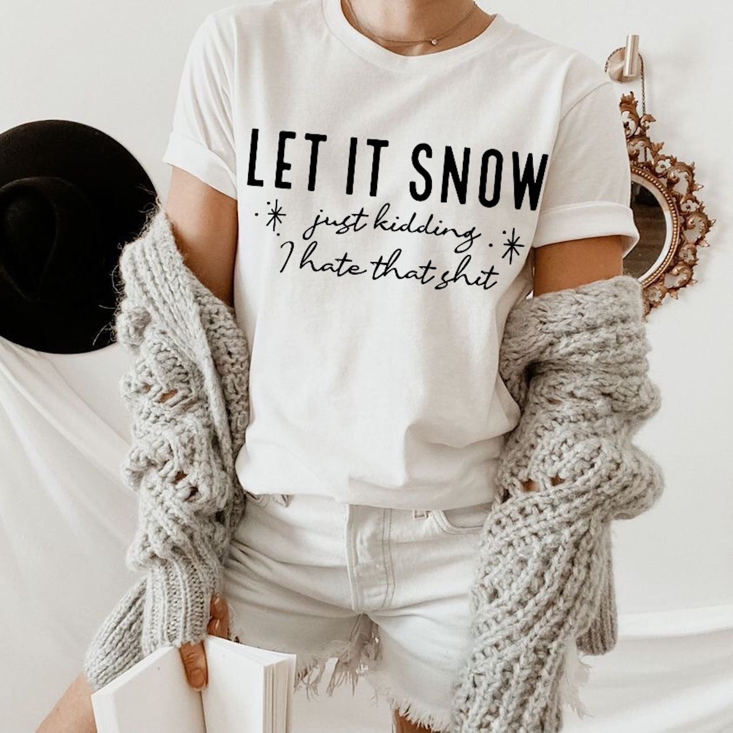 Let It Snow Screen Print Transfer