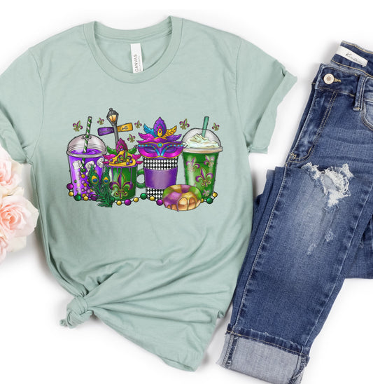Mardi Gras Cups DTF