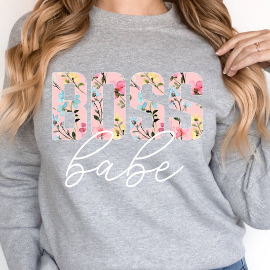 Floral Boss Lady DTF Transfer