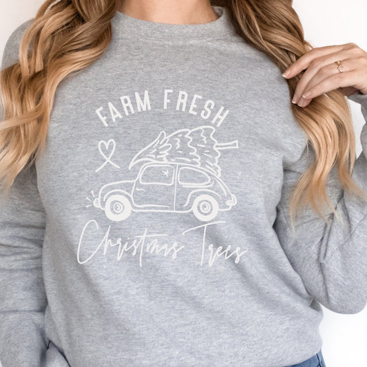 GOOD Farm Fresh Christmas Trees Screen Print Transfer