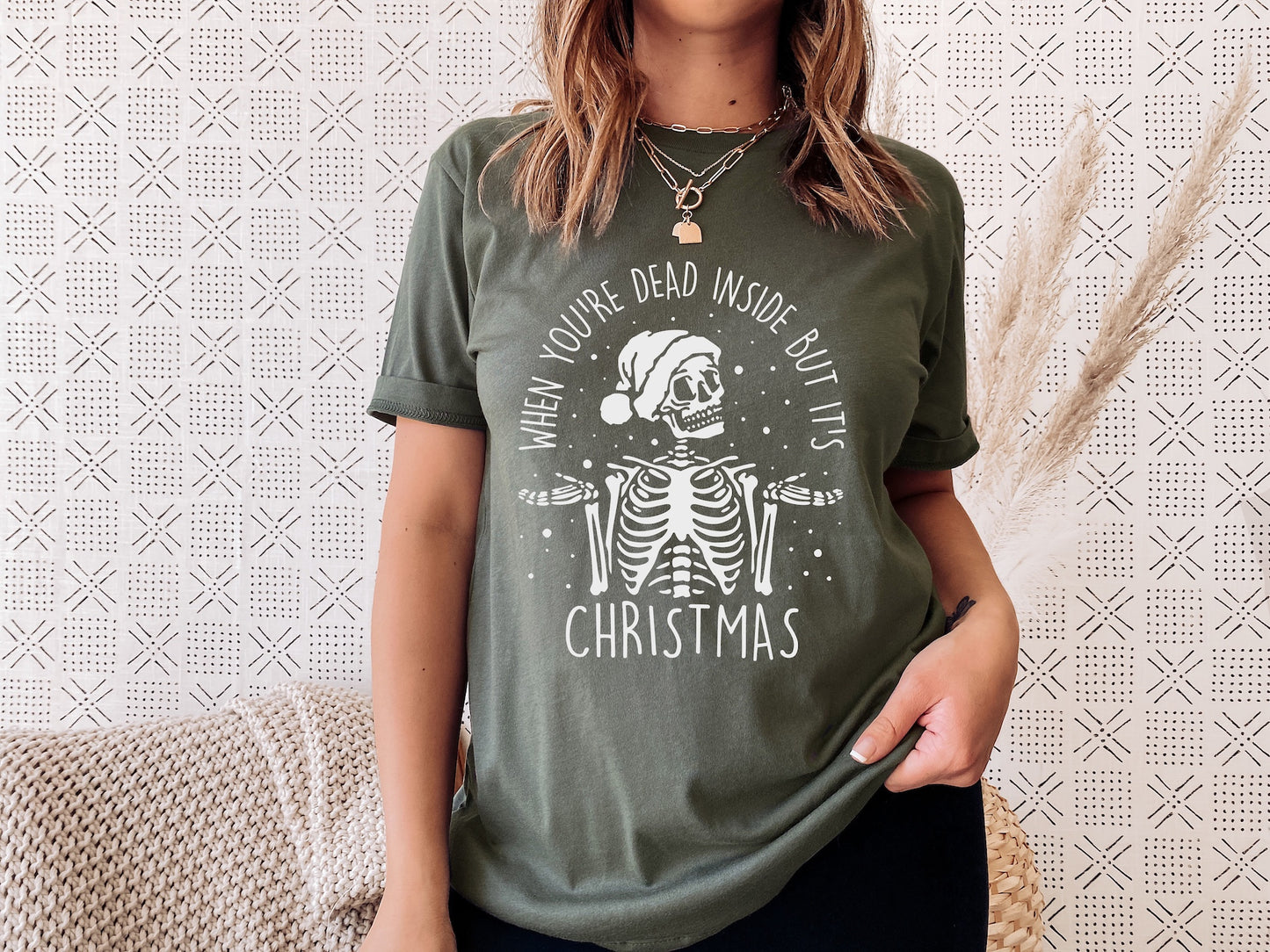 Dead Inside but Christmas Screen Print Transfer