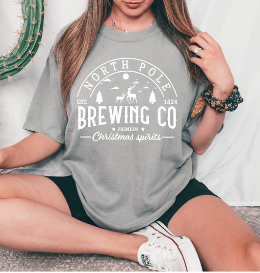 GOOD North Pole Brewing White Screen Print Transfer