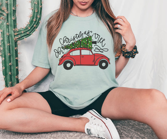 Christmas Tree Buggy DTF (Ready to Ship)