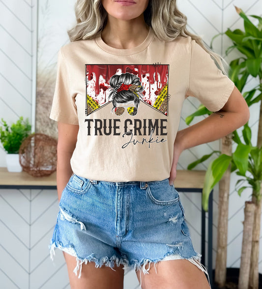 True Crime Junkie Girl DTF Transfer